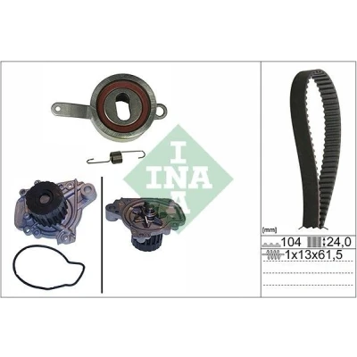 Imagen de INA 530 0314 30 bomba de agua + Kit Distribucion con HONDA: CIVIC 6 Coupe, Hatchback, Fastback