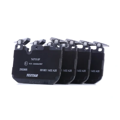 Imagen de TEXTAR 2502805 Juego de pastillas freno preparado para indicador desgaste con pesos equilibrio BMW: 2 Coupé, 3 Berlina, Touring
