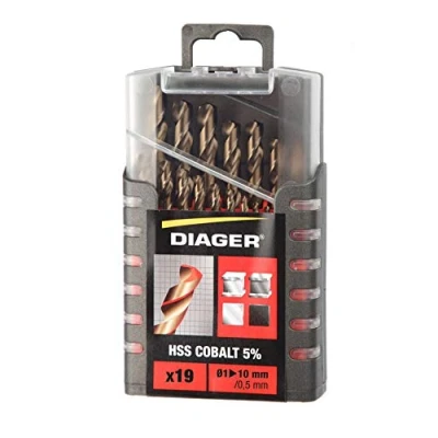 Imagen de DIAGER brocas HSS 5% Cobalt Tubo de 6 Resistencia y vida útil mejoradas, 708D