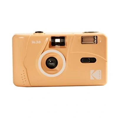 Imagen de Kodak Cámara de película M38 35 mm, sin Enfoque, Potente Flash Integrado, fácil Usar (Pomelo)