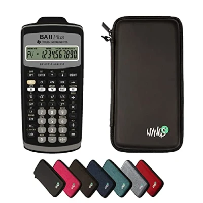 Imagen de CALCUSO Paquete Básico Negro con Calculadora TI BA II Plus