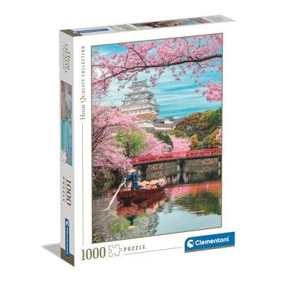 Imagen de Clementoni Castillo Primavera Collection Himeji Castle In Spring Puzzle De 1000 Piezas, Rompecabezas Adultos, Entretenimento, 39819, Multicolor