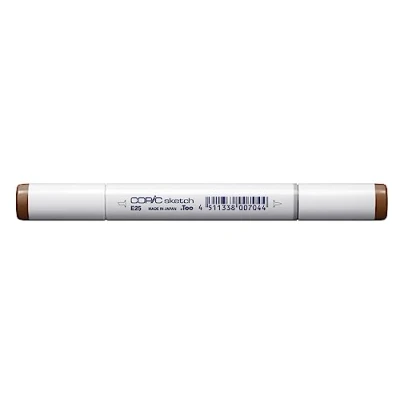 Imagen de Copic Sketch E25, Caribe Cocoa, Rotulador doble con punta de anchura media y pincel.