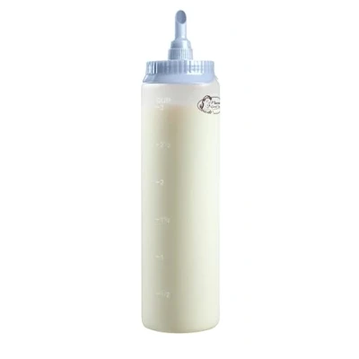 Imagen de Bestron Dosificador de masa con escala 700 ml, para crepes, poffertjes, tortitas, gofres, magdalenas o rosquillas, color azul y blanco