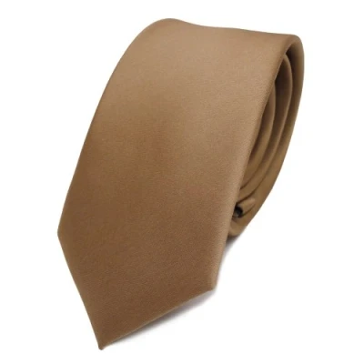 Imagen de TigerTie corbata estrecha oro monocromo 100% poliéster