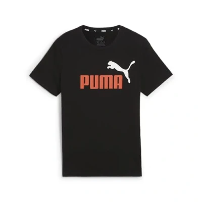 Imagen de Puma COL LOGO TEE Camiseta estampada para niños, Talla: 9 10a, Redmazing white