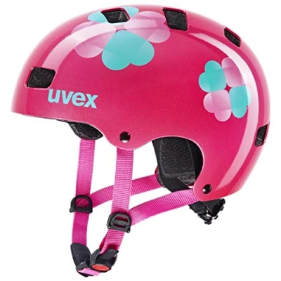Imagen de uvex kid 3, casco infantil robusto, ajuste de talla individualizado, ventilación optimizada, pink flower, 51 55 cm
