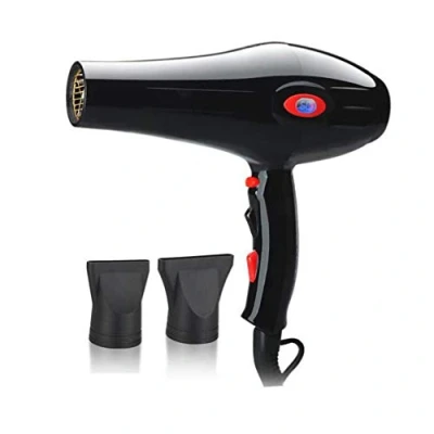 Imagen de secador de pelo iónico 2300 W potencia, seco salón profesional con 2 concentradores, pantalla digital LED, lazo para colgar, potente motor CA, 3 ajustes calor