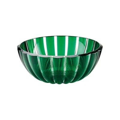 Imagen de Guzzini Cuenco para ensaladera XL 30 cm redondo cuello 29690369 transparente verde esmeralda plástico orgánico 4900 cc lavavajillas
