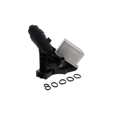 Imagen de VEMO V20 60 1662 Radiador de Aceite con alojamiento del filtro aceite, enfriador juntas filtro, tornillos