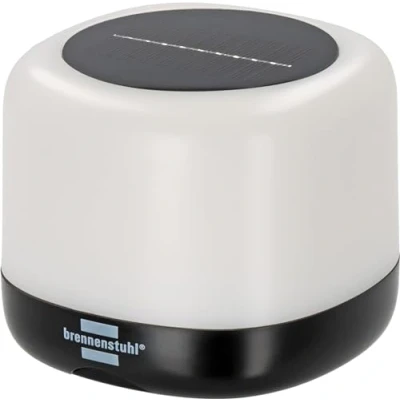 Imagen de Brennenstuhl Lámpara LED solar recargable para exteriores GL 400 AS (Luz de camping IP44 con 400lm, hasta 45h duración luz, 3 niveles conmutación, batería 18650 recambiable, cable USB C)