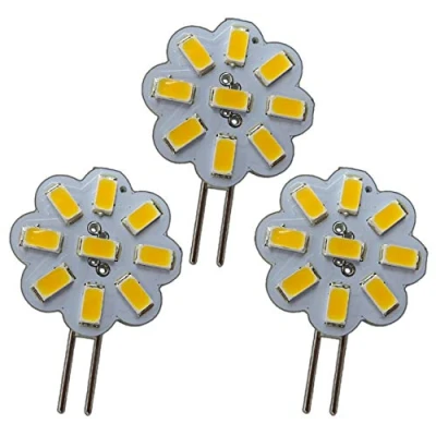 Imagen de PB Versand 3 x G4 LED 2 W regulable 12 V CA/CC 9 5630 SMD 120 Foco redondo