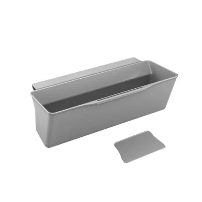 Imagen de Metaltex Cesta recogedora para residuos de Cocina (35 x 16 13 cm), Color Gris, 35x16x13 cm