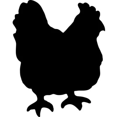 Imagen de Pizarra de pared en forma GALLINA. 1 Marcador tiza líquida blanca incluido