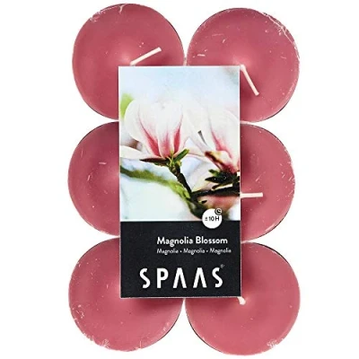 Imagen de Spaas 12 Velas aromáticas, Cera de parafina, Taza Aluminio, Rosa Rubor, D 58 mm x H 24
