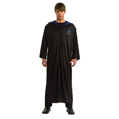 Imagen de Rubies Disfraz Túnica Ravenclaw para adultos, hombre y mujer, con emblema, Talla única, Unisex, Licencia Oficial Harry Potter cumpleaños, fiestas, cosplay Carnaval
