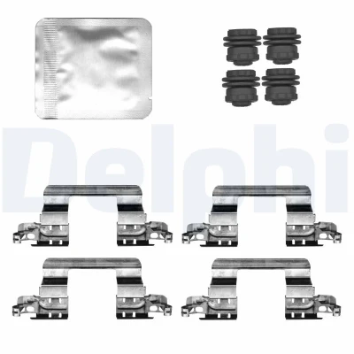 Imagen de DELPHI LX0832 Kit de accesorios, pastillas frenos BMW: 3 Sedán, 5 Touring