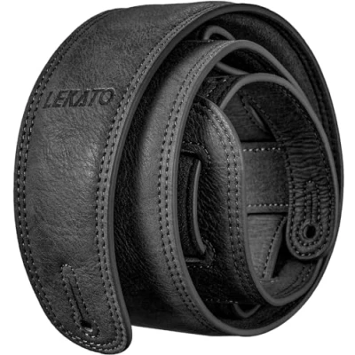 Imagen de LEKATO LGS 7 Correa de cuero para guitarra ancha acolchada suave cinturón guitarras bajo