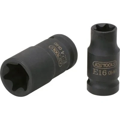 Imagen de KS TOOLS 911.0963 Cubos insertables 38 E18 12,5 (1/2&quot;) Perfil en E, Torx exterior