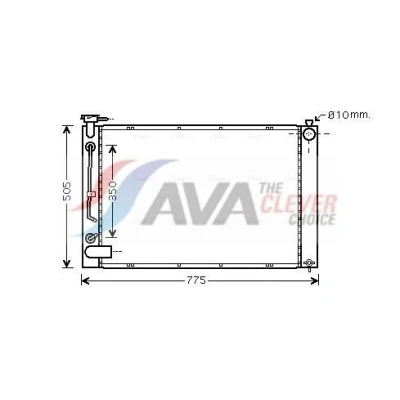 Imagen de AVA COOLING SYSTEMS TO2343 Radiador, refrigeración del motor LEXUS: RX II (XU30) 330 AWD, 330, 300 2003 2008