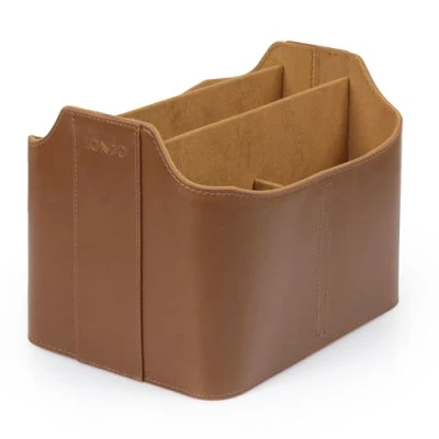 Imagen de Londo Funda de Gafas en Cuero Genuino con Cierre Botón, Unisex