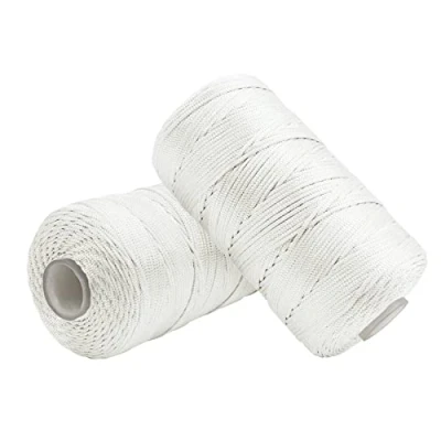 Imagen de Uiopa Hilo Macrame 1,5mm x 400m, Cuerda de Nylon para Ganchillo, Banda Macramé Blanco Bolsos a Crochet, Bricolaje, Decoración, Manualidades