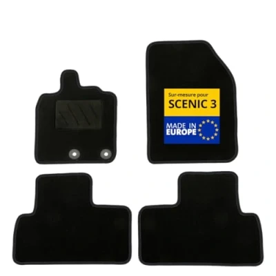 Imagen de DBS Alfombrillas para Coche A Medida Scenic 3 con Clips Antideslizantes 4 Piezas