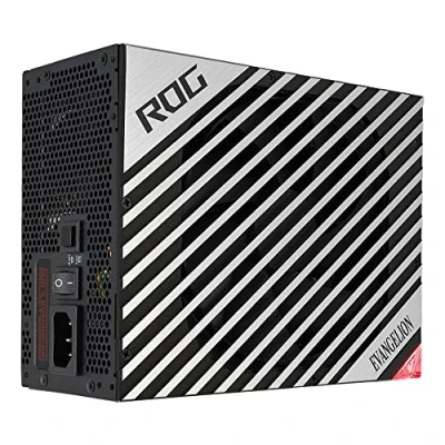 Imagen de ROG Thor 1000W Platinum II EVA Edition Fuente de alimentación Modular (1000 Watios, 80+ Platinum, Lambda A++, Ventiladores PWM 135mm, Modo 0dB, Pantalla OLED, Cables apantallados, Aura Sync)