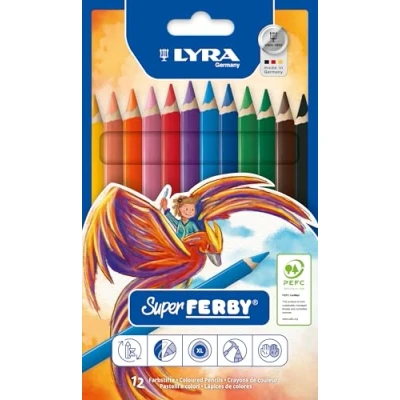 Imagen de Lyra Súper Ferby 3721120 Lápices de colores, paquete 12 piezas en colores aleatorios