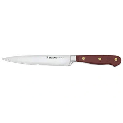 Imagen de WÜSTHOF Classic cuchillo para jamón 16 cm, Tasty Sumac (rojo oscuro)