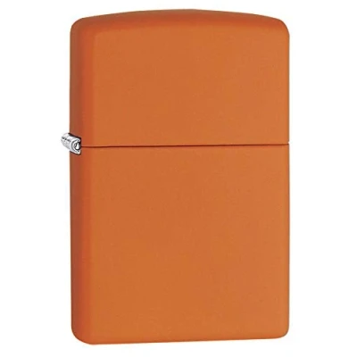 Imagen de Zippo Orange Matte Mechero, Metal, Naranja, 3.5x1x5.5 cm