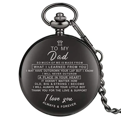 Imagen de Reloj de Bolsillo para Hombre con Cadena eslabones papá