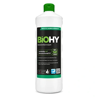 Imagen de BiOHY Limpiador de suelo (1 botella 1 litro) Concentrado para todos los aparatos limpieza y suelos duros (Bodenreiniger)