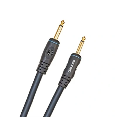 Imagen de D&#039;Addario Speaker Cable Gold Plated Plugs for Optimal Signal Flow Shielded Noise Reduction 1/4 Inch Male to Custom Series 25 Feet/7.62 Meters Straight Ends 1 Pack