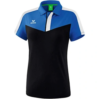 Imagen de ERIMA Squad Sport Polo Shirt, Women&#039;s, New Royal/Negro/Blanco, 36