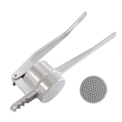 Imagen de Westmark Prensa para pasta / patatas, Con agujeros redondos, Aluminio fundido a presión, Longitud: 41 cm, Spätzlepress, Plateado, 61102230