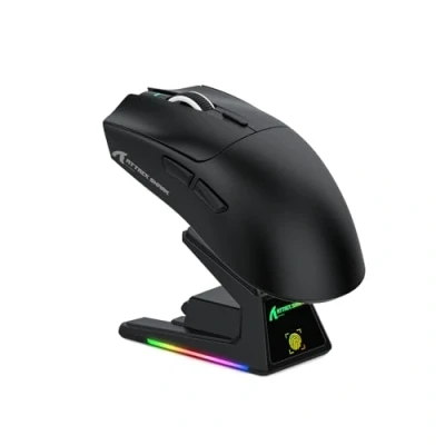 Imagen de ATTACK SHARK X1 Gaming Mouse with Touchpad RGB Charging Dock, PixArt PAW3395PRO Sensor, BT/2.4G Wireless/Wired Mouse, 40000 dpi, 53g Superlight Gamer Mice for Win11/Xbox/PS/Mac (Black)