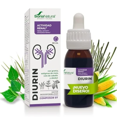Imagen de Soria Natural Composor 07 Diurin Complex Con Grama, Estigmas de Maíz, Cola Caballo y Abedul Favorece la Eliminación Líquidos Apoya Depuración Renovación del Organismo 50ml