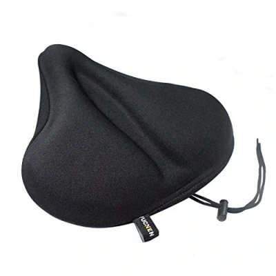 Imagen de FUCNEN Funda Sillin Bicicleta Gel(29 x 27 cm) estatica Grande Almohadilla Ancha Suave, cómoda Cubierta Asiento Bici Mujer