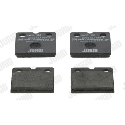 Imagen de JURID 573942J Juego de pastillas freno no preparado para indicador desgaste sin accesorios JAGUAR: S Type, XJ Berlina, XK Cabrio, AUDI: R8 Coupé