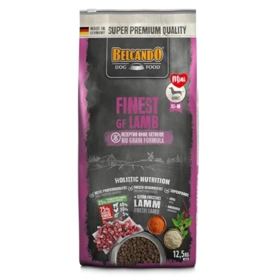 Imagen de Belcando Finest GF Lamb [12,5 kg] Alimento para Perros sin Cereales Comida Seca pequeños y medianos Completo a Partir de 1 año Edad