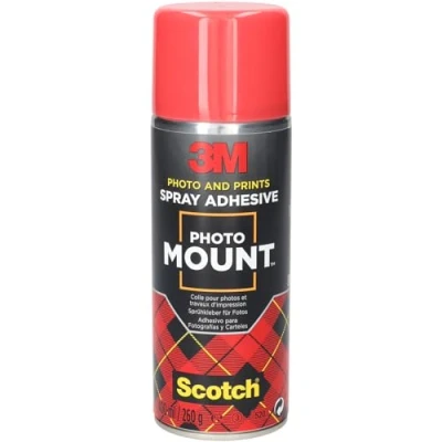 Imagen de 3M PhotoMount Adhesivo en Spray Permanente al Secarse, 1 Bote de 400 ml