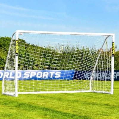 Imagen de FORZA Porterías de Fútbol para Jardín [9 Tamaños] Infantil Ultraduraderas uPVC Resistentes a la Intemperie Montaje Rápido (Porterías Match, 2,4m x 1,8m)