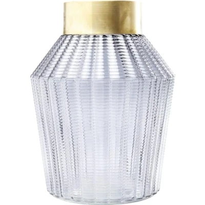 Imagen de Kare Design jarrón Barfly, gris, decorativo, para flores, cristal, 30cm (H)