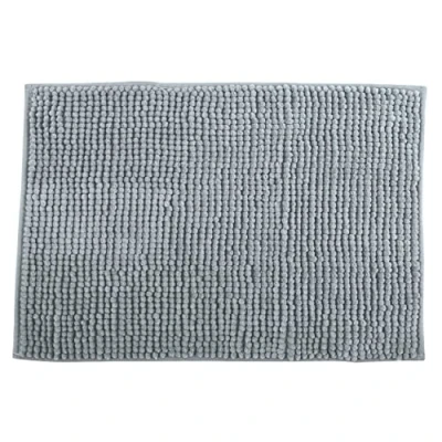 Imagen de MSV Alfombrilla de baño felpilla Pelo Largo, 50 x 80 cm, Color Gris Claro