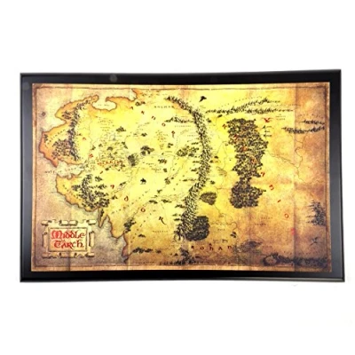 Imagen de The Noble Collection NN1312 Mapa del Señor de los Anillos la Tierra Media