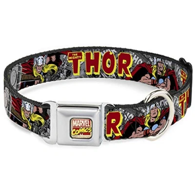 Imagen de Buckle Down Collar de Perro con Hebilla cinturón Seguridad The Mighty Thor Action Poses