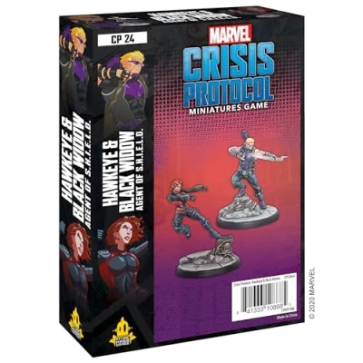 Imagen de Atomic Mass Games Marvel Crisis Protocol: Character Pack: Hawkeye and Black Widow Miniature Game