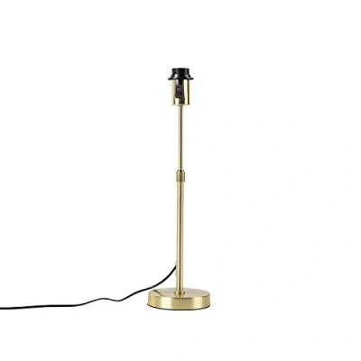 Imagen de Qazqa Moderno Lámpara de mesa oro/latón ajustable PARTE Acero Alargada Adecuado para LED Max. 1 x 60 Watt
