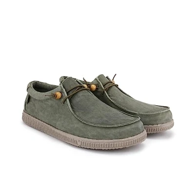 Imagen de WALK IN PITAS WP150 WALLABI Washed Mocasines de Hombre Náuticos Casual Zapatillas Verano Zapatos Casuales Walkinpitas Kaki 44